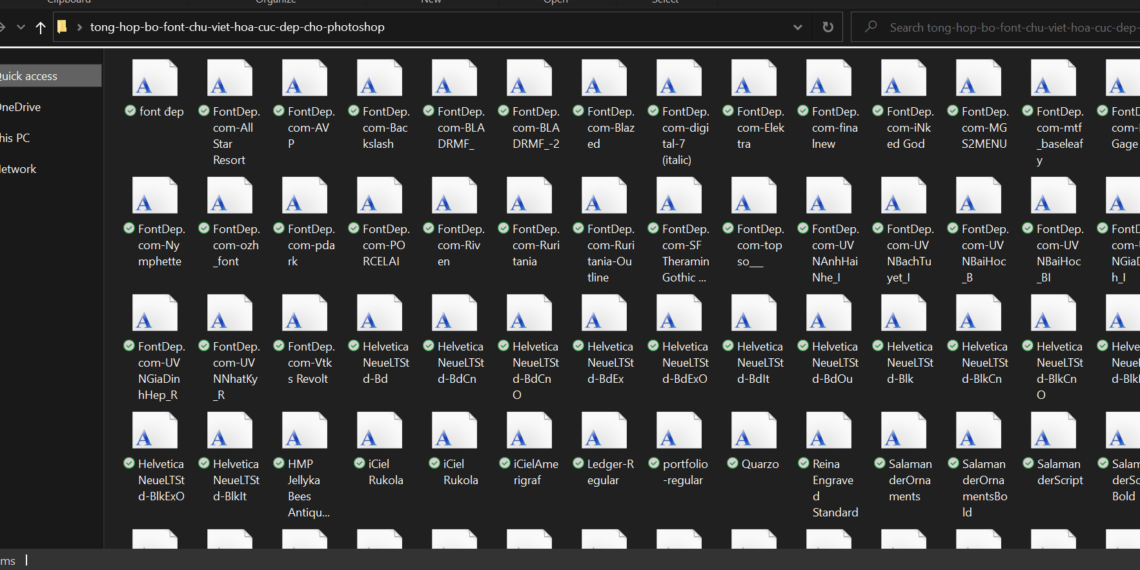Hơn 300 font chữ Việt hóa hiện đại cho Premiere & Photoshop! 1 Con số chính xác là 382 font chữ Việt hóa tất cả.